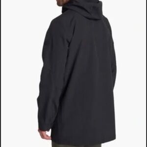 Vuori Men's Charcoal/Black Hooded Raincoat - NWOT